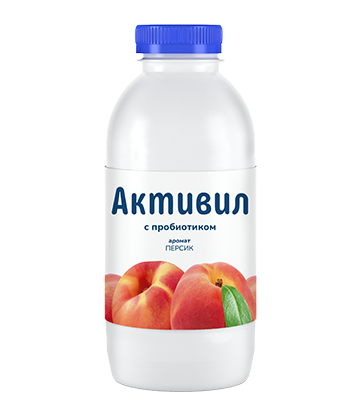 Био-напиток Активил 2% персик Савушкин 500 г
