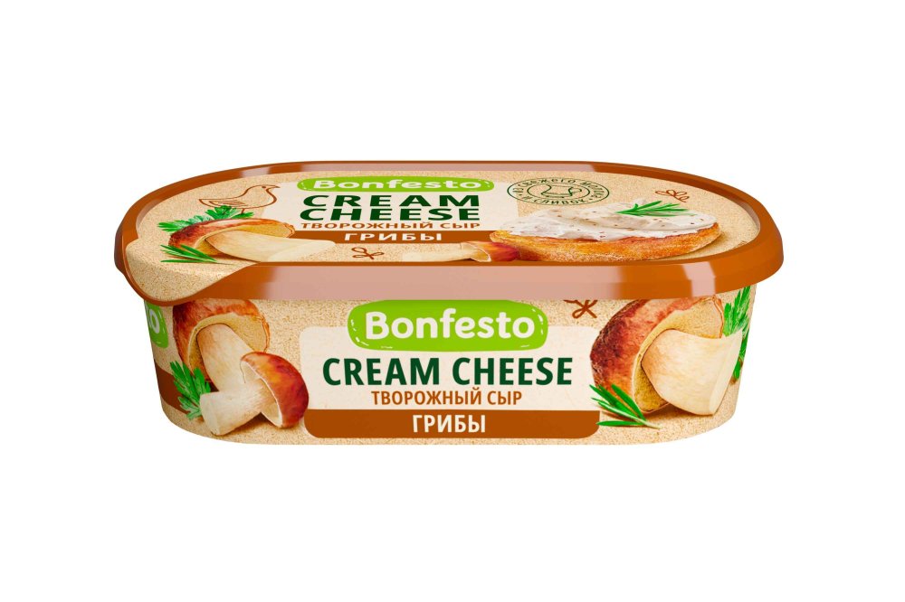 Сыр творожный Кремчиз грибы Bonfesto 65% 140 г