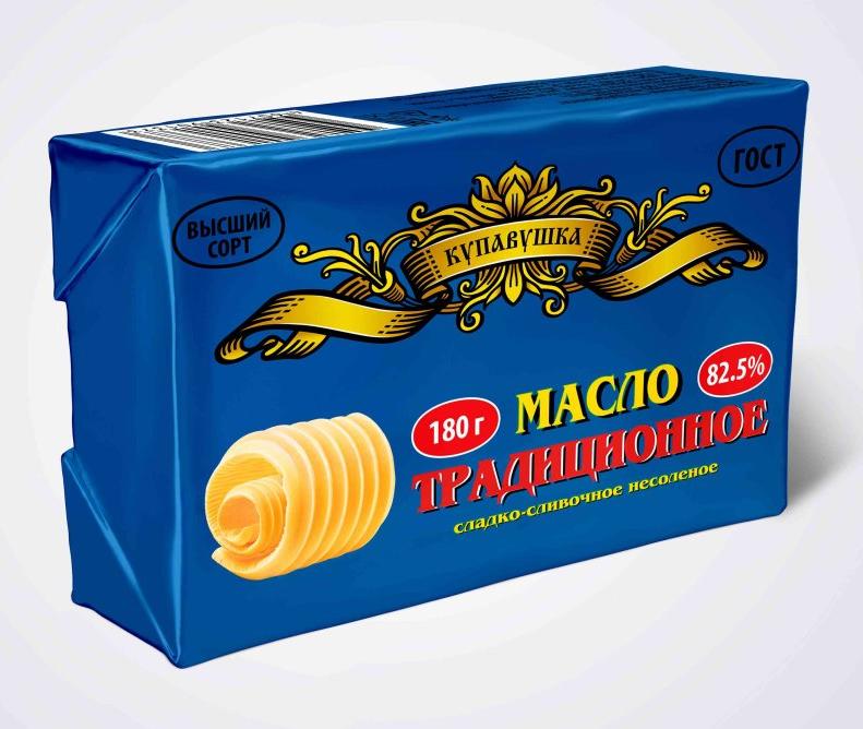 Масло Купавушка Традиционное 82,5% 180 г