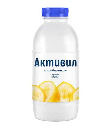 Био-напиток Активил 2% банан Савушкин 500 г