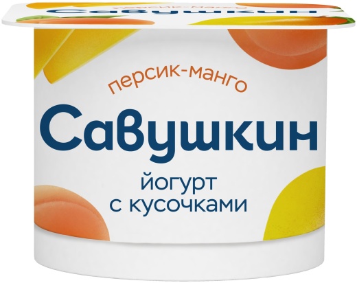 Йогурт Савушкин персик-манго 2% 120 г