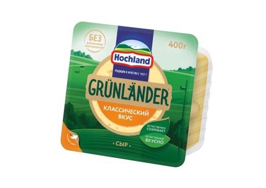 Сыр полутвёрдый Hochland Grünländer Классический 50% 400 г